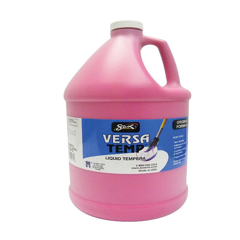 Sax Versatemp Heavy-Bodied Tempera Paint, 1 Gallon, Magenta Image