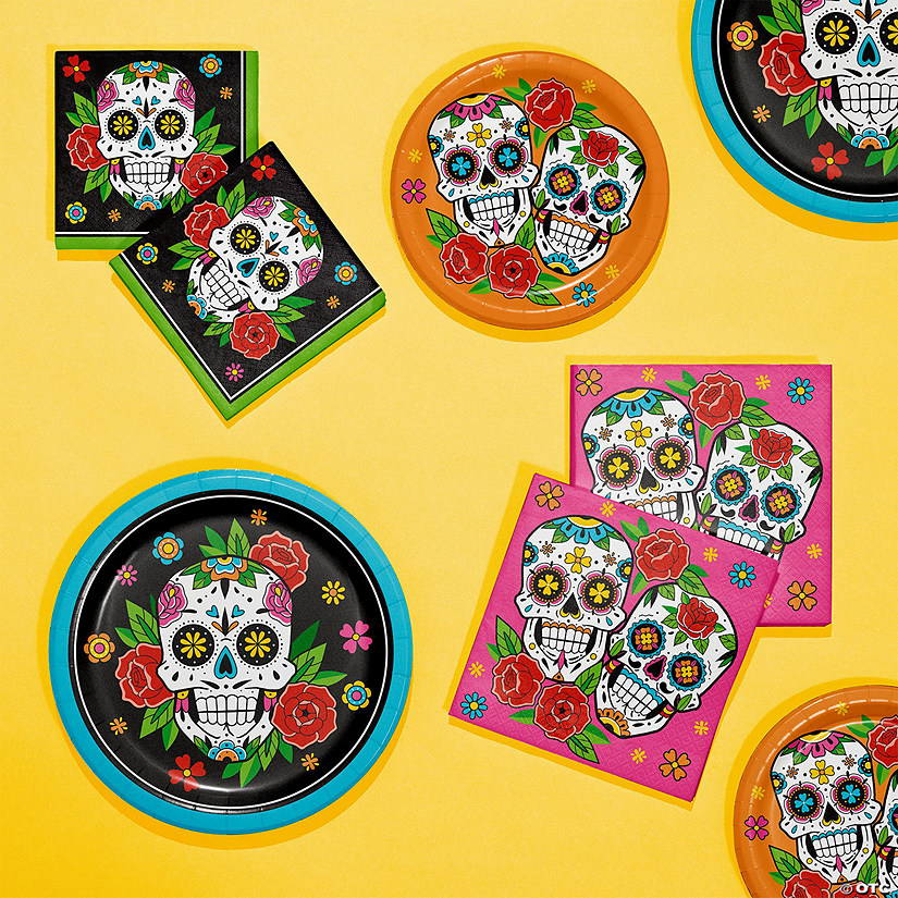 Say Hooray! Skelebration Tableware Kit, 48 ct. Image