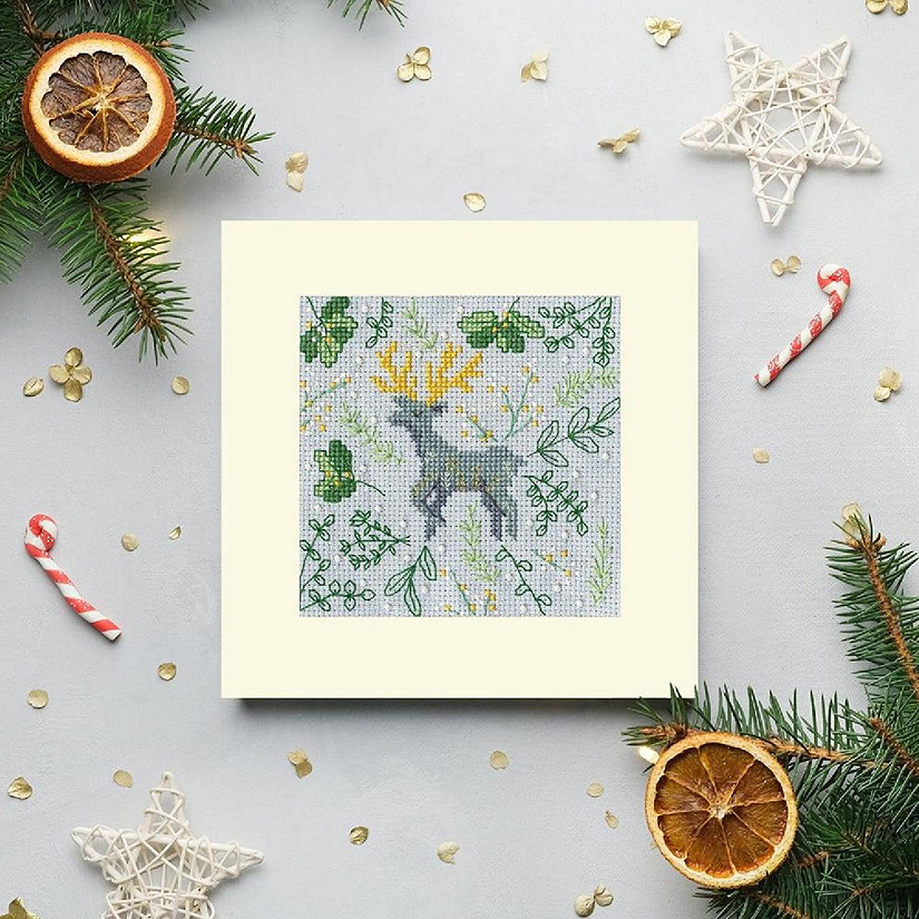 Scandi Deer Kit XMAS62 Bothy Threads Counted Cross Stitch Kit Image