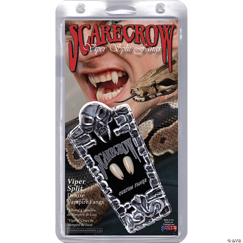 Scarecrow Viper Split Vampire Fangs Image