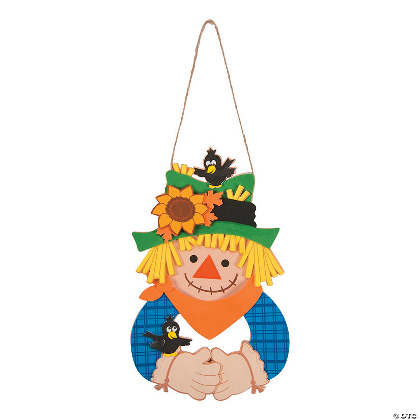 Scarecrow Wreath Craft Kit Makes 12 Oriental Trading