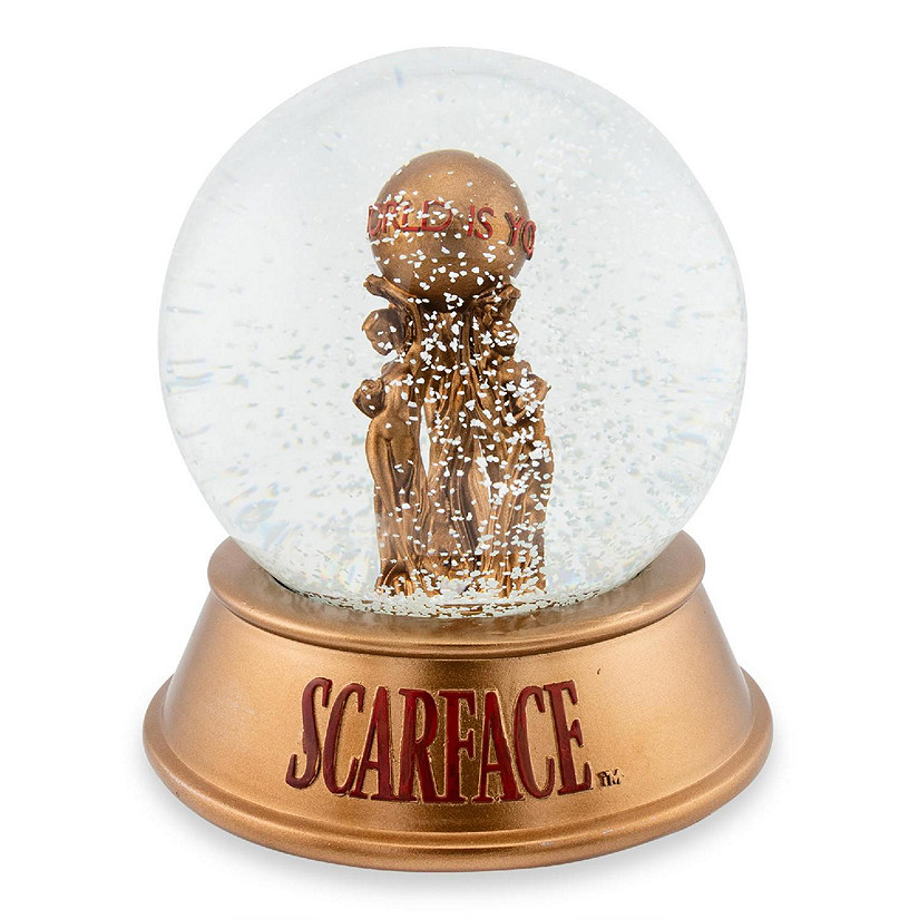 Scarface "The World Is Yours" Snow Globe  6 Inches Tall Image