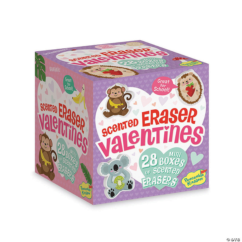 Scented Erasers with Valentine's Day Card Box for 28 Image