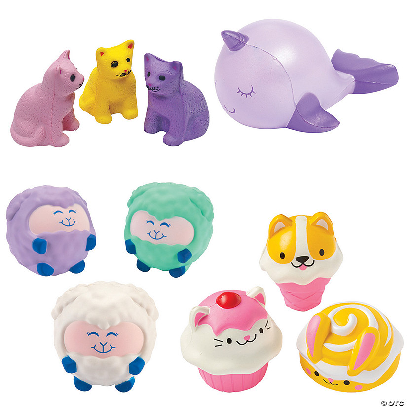 Scented Slow-Rising Squishies Assortment Kit – 18 Pc.