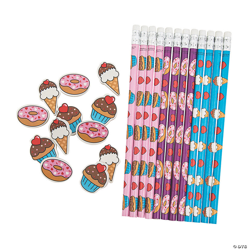 Scented Valentine Pencils with Eraser Oriental Trading