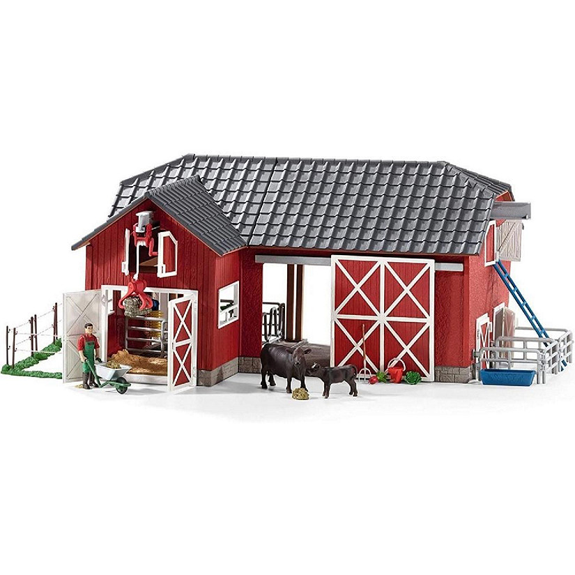 Schleich Large Red Barn with  Animals Image