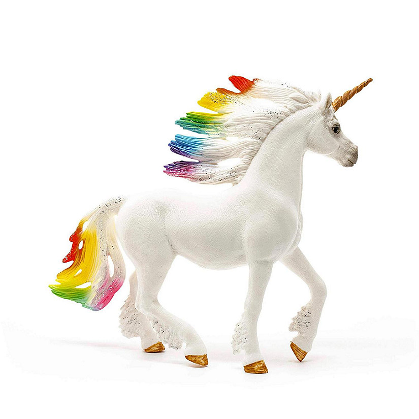 Schleich Rainbow Unicorn Stallion Figure  5.9 x 3.3 x 7.1 Inches Image