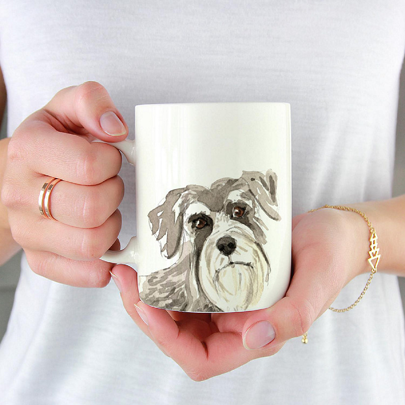 Schnauzer Up Close Ceramic Mug Image