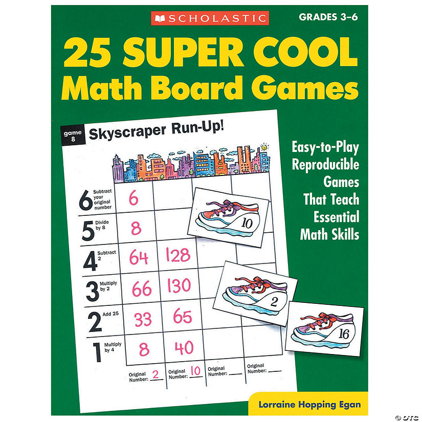 Scholastic 25 Super Cool Math Board Games Image