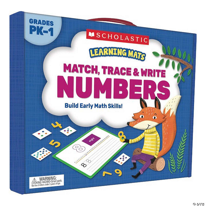 Scholastic Learning Mats: Match, Trace & Write Numbers Image