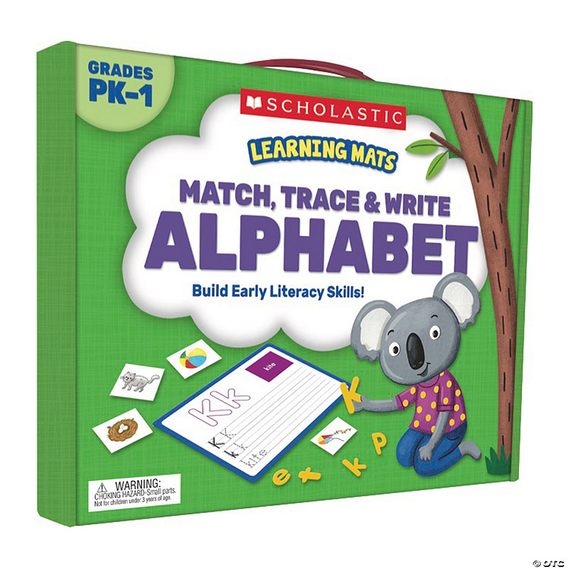 Scholastic Learning Mats: Match, Trace & Write the Alphabet Image