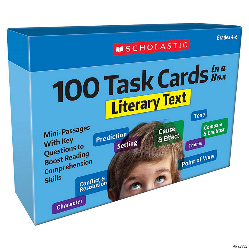 Scholastic Teaching Solutions 100 Task Cards in a Box: Literary Text Image