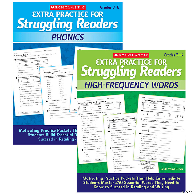 Scholastic Teaching Solutions Extra Practice for Struggling Readers Bundle Image