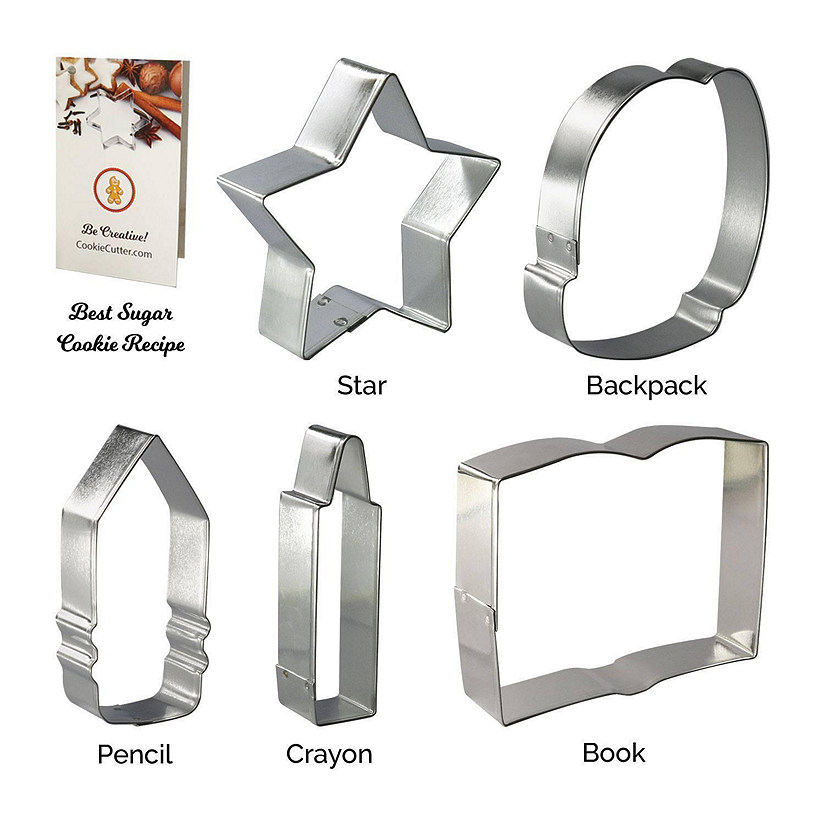School Cookie Cutter Set 5 Pc HS0440 Image