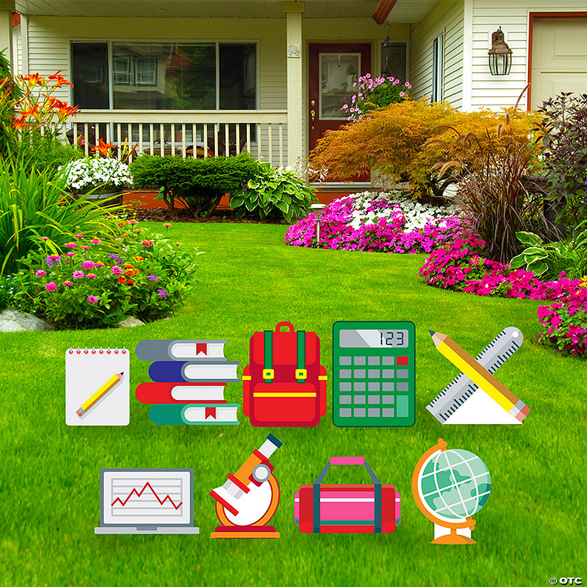 School Icon Yard Sign Kit Image