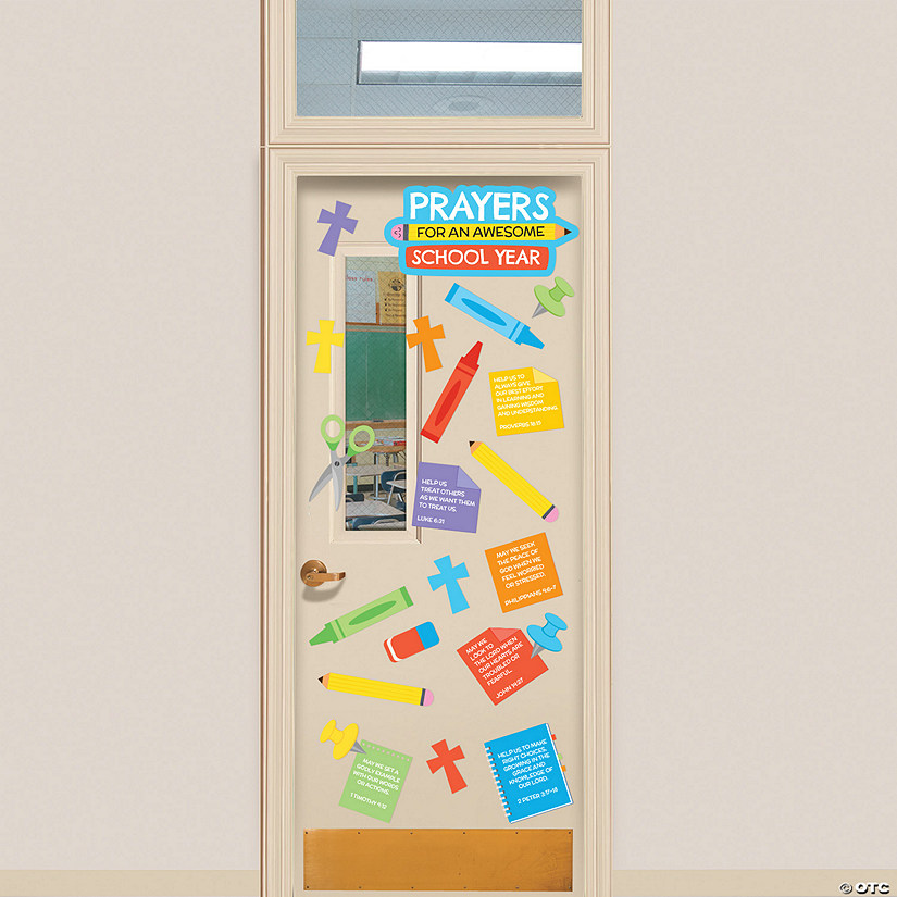 School Prayer Door Decorating Kit - 6 Pc. Image