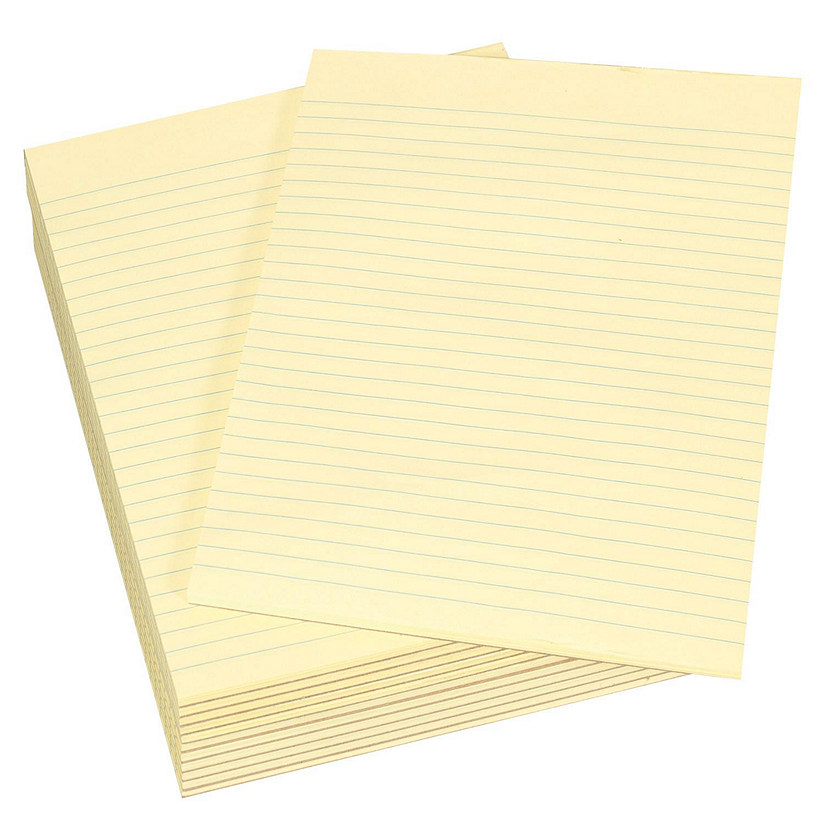 School Smart Legal Pad, 8-1/2 x 11 Inches, Canary, 50 Sheets, Pack of 12 Image