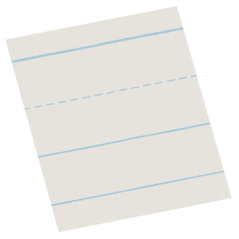 School Smart Picture Story Paper, 1 Inch Rule, 1/2 Inch Skip, 18 x 12 Inches, 500 Sheets Image
