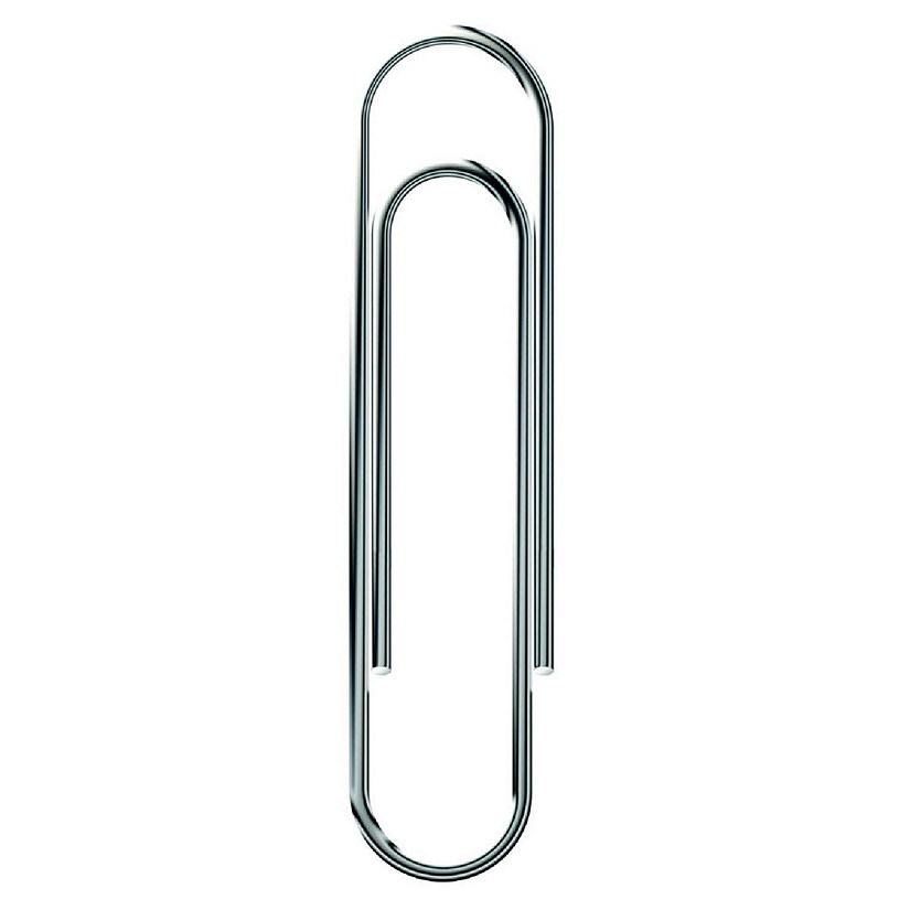 School Smart Smooth Paper Clips, Jumbo, 2 Inches, Steel, 10 Packs with 100 Clips Each Image