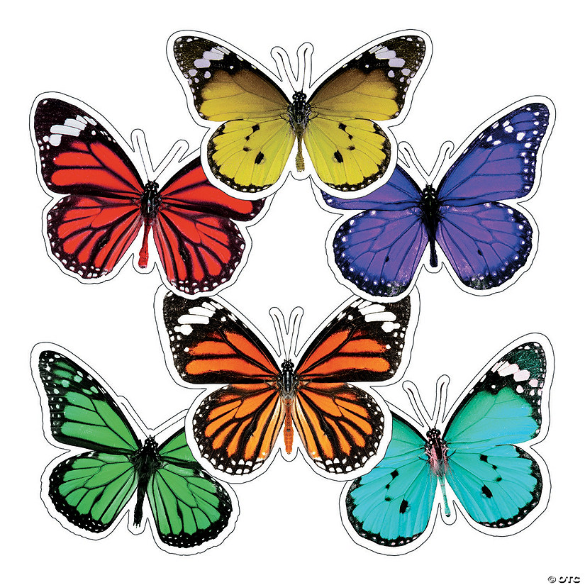 Schoolgirl Style&#8482; Woodland Whimsy Butterfly Bulletin Board Cutouts - 36 Pc. Image