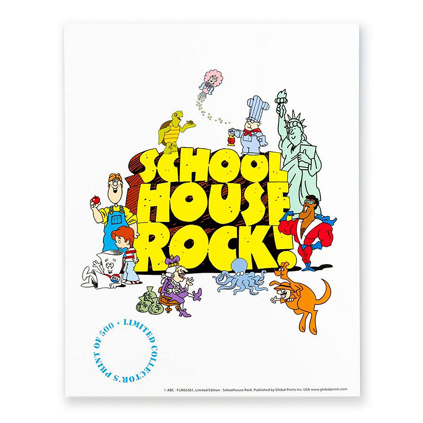 Schoolhouse Rock 11"x14" Print Poster (SDCC Exclusive) Image