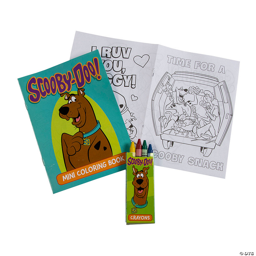 Scooby-Doo!&amp;#8482; Coloring Books with Crayons - 12 Pc. Image
