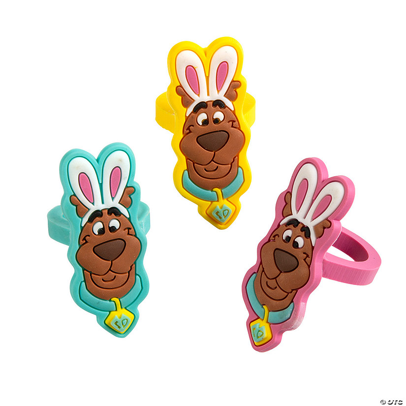 Scooby-Doo!&#8482; Easter Silicone Rings - 24 Pc. Image