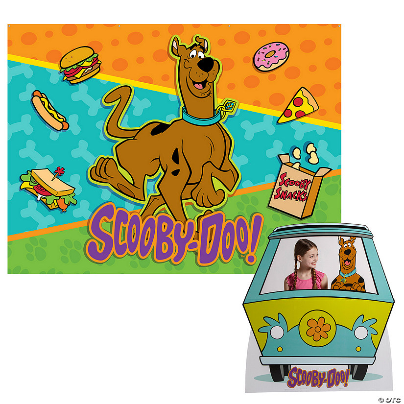 Scooby-Doo!&amp;#8482; Party Snacks &amp; Mystery Machine Backdrop Decorating Kit &amp;#8211; 2 Pc.  Image