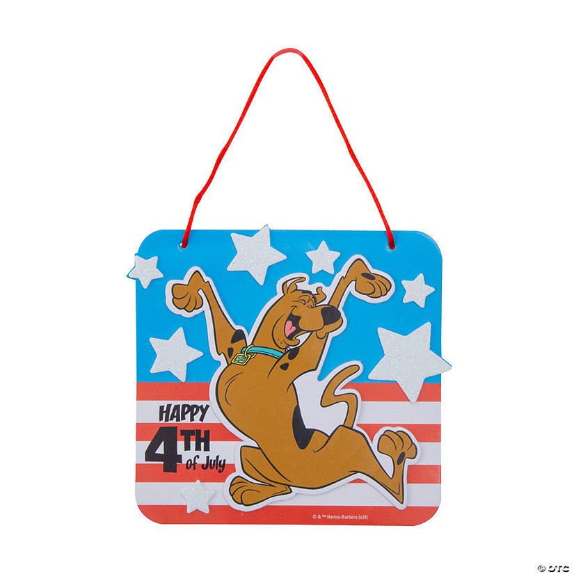 Scooby-Doo!&#8482; Patriotic Sign Craft Kit - Makes 12 Image