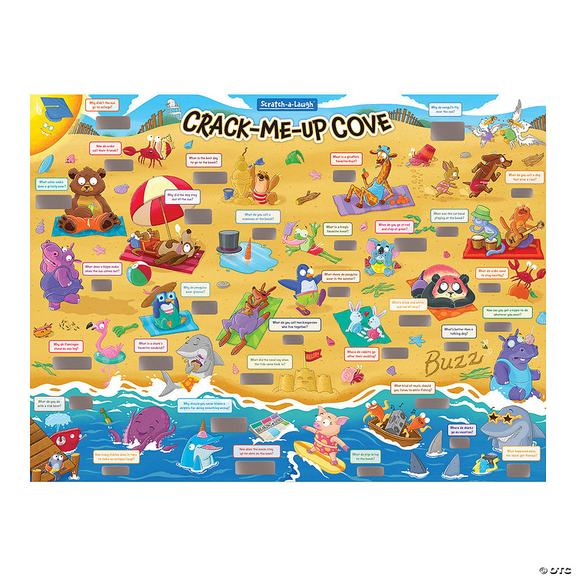 Scratch-a-Laugh Jokes Poster: Crack-Me-Up Cove Image