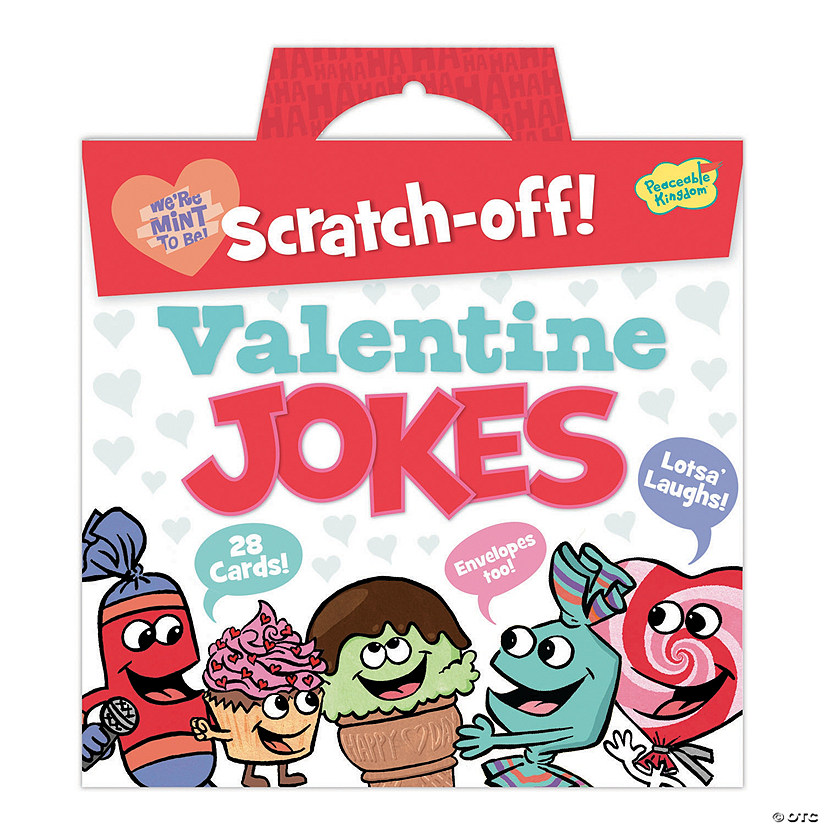 ScratchOff Silly Jokes Valentine's Day Cards 28 Pc. Oriental Trading