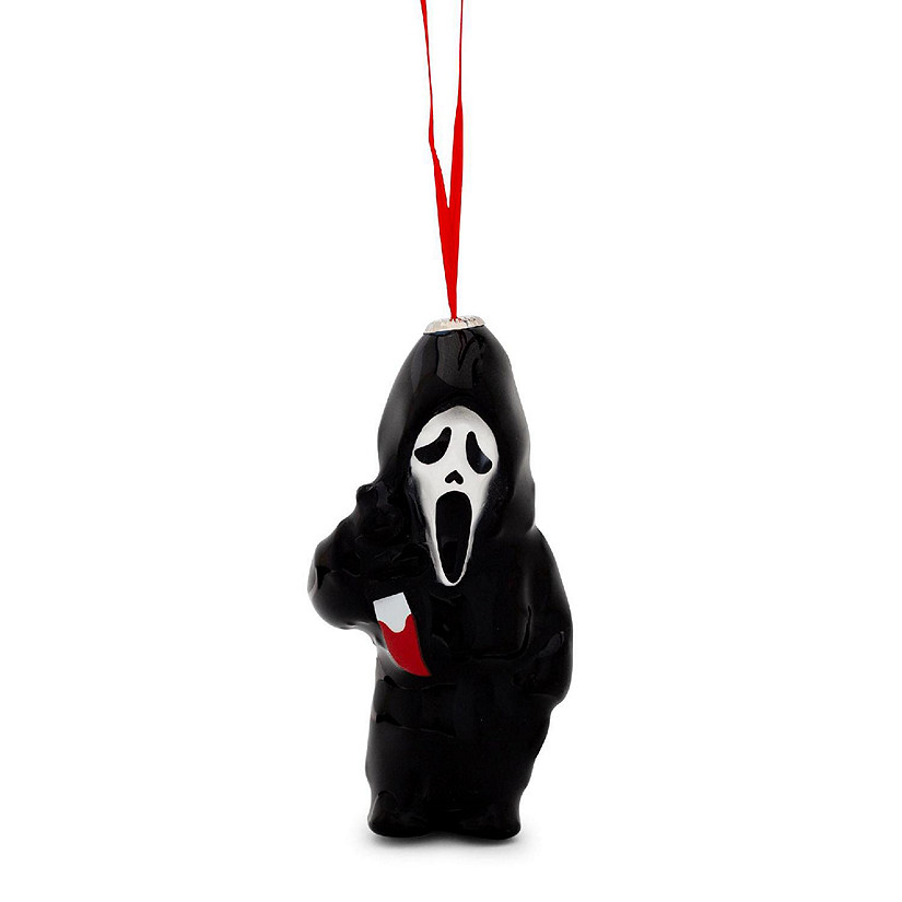 Scream Ghostface 4-Inch Shatterproof Decoupage Ornament Image