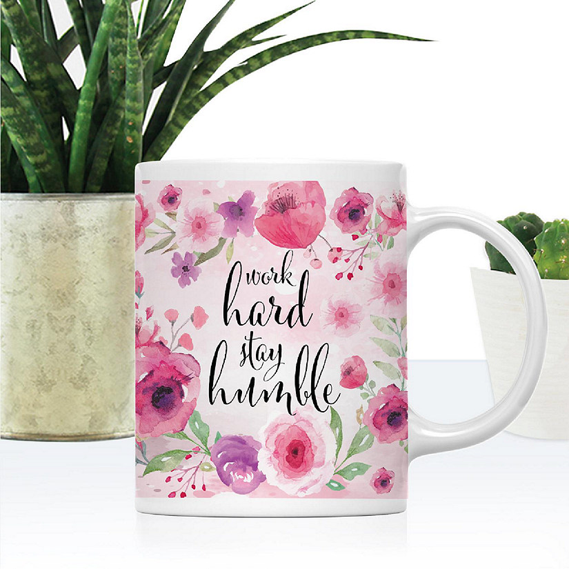 Script Cursive Work Humble Ceramic Mug Image