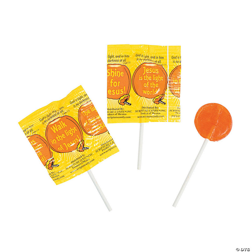 Scripture Candy&amp;#8482; Religious Harvest Lollipops - 50 Pc. Image