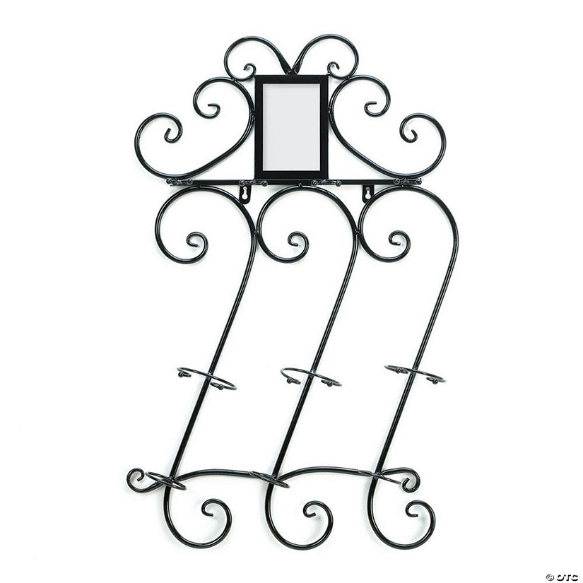 Scrollwork Wall Wine Rack 17.5X4X28.5" Image