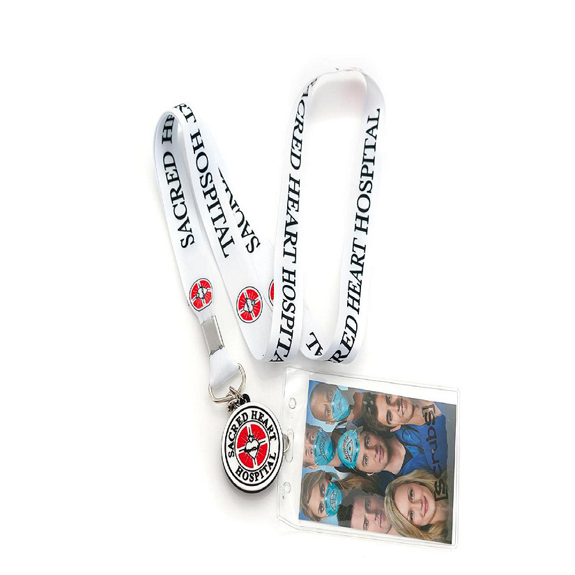Scrubs Official Sacred Heart Hospital Lanyard  Includes ID Holder & Charm Image