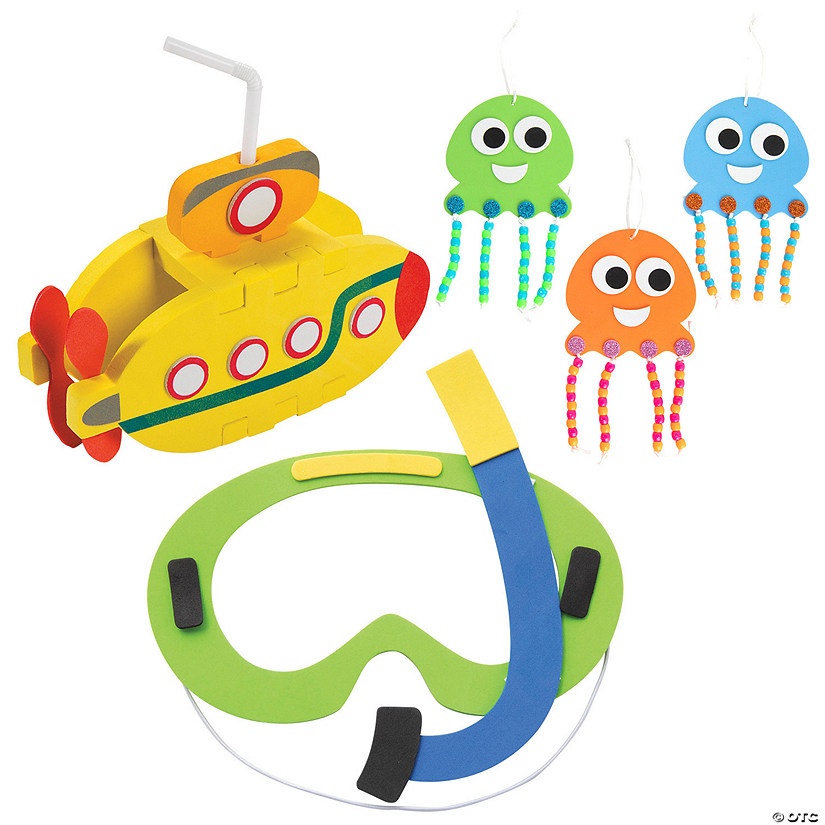 Scuba Summer Craft Kit Assortment - Makes 36 Image