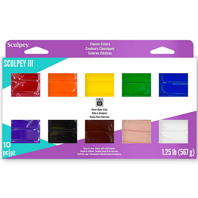 Sculpey III Polymer Clay: Classics - (10) 1oz Packs Image