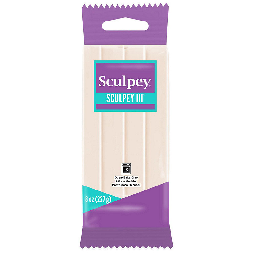 Sculpey III: Polymer Clay:Translucent - 8oz Pack - Oven Bake Clay Image