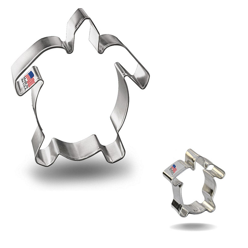 Sea Turtle Cookie Cutter 2 Pc Set HS0551 Image