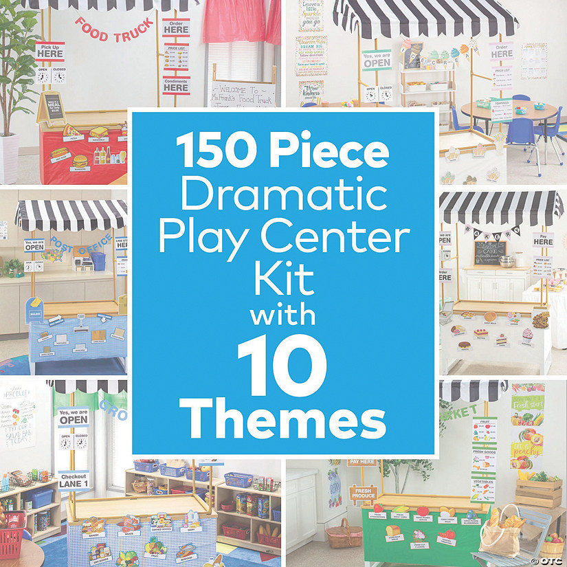 Seasonal Dramatic Play Classroom Decorations with 10 Store Themes - 151 Pc. Image