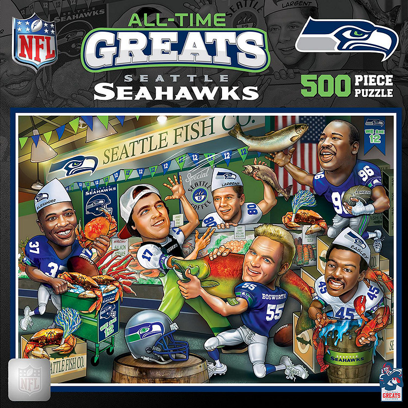 Seattle Seahawks - All Time Greats 500 Piece Jigsaw Puzzle Image