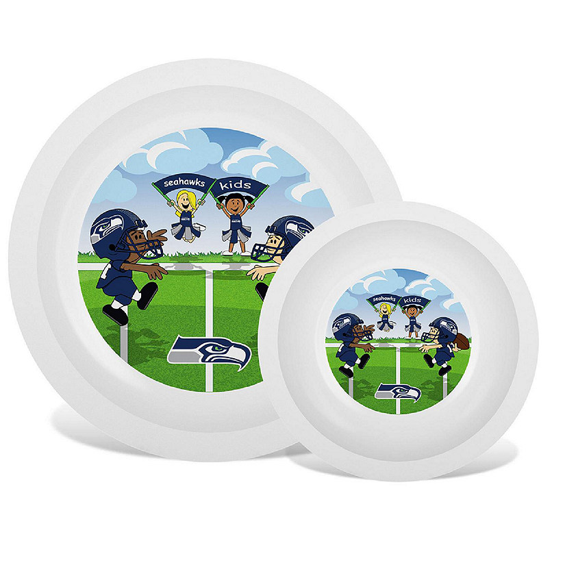 Seattle Seahawks - Baby Plate & Bowl Set Image
