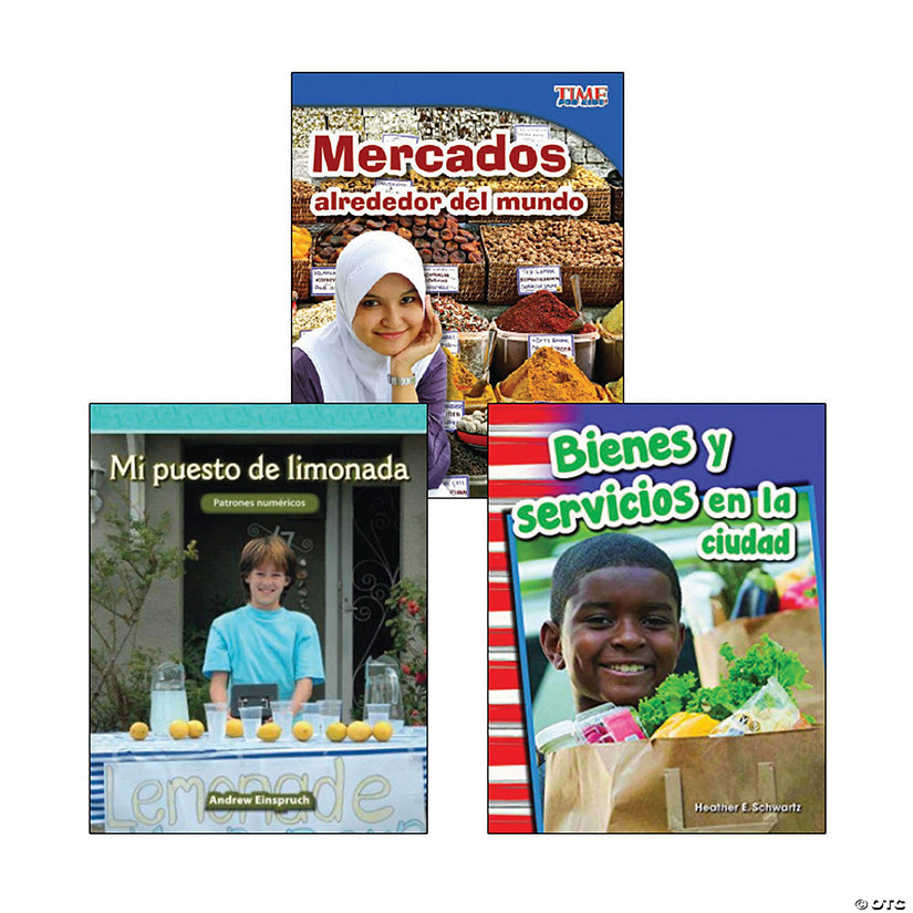 Second Grade Spanish Social Studies: Economics Book Set Image