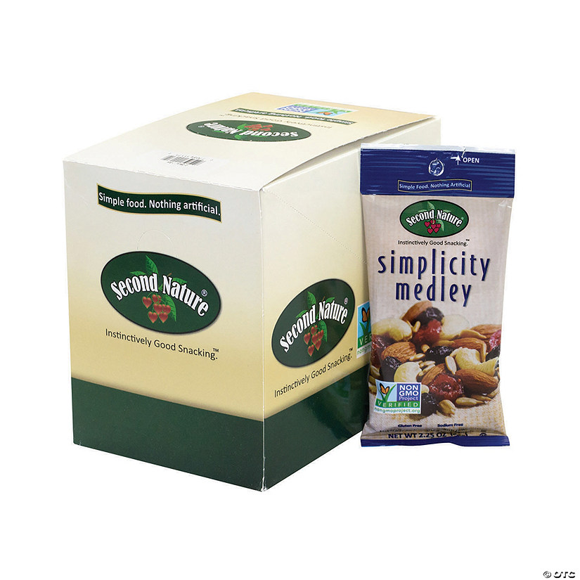 SECOND NATURE Simplicity Medley Mixed Nuts, 2.25 oz, 12 Count Image