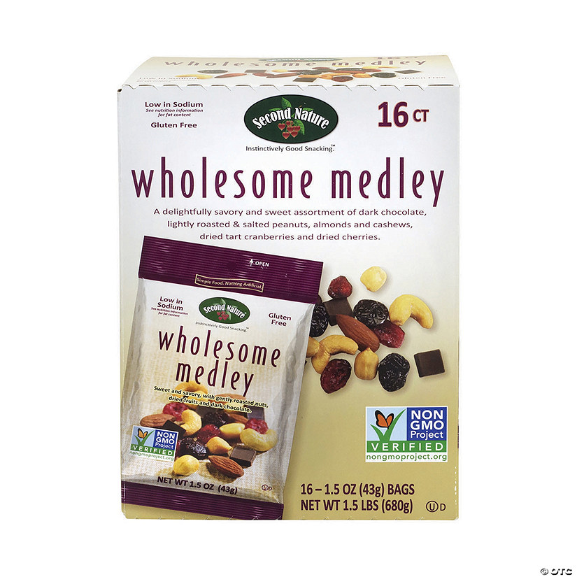 SECOND NATURE Wholesome Medley Mixed Nuts, 1.5 oz, 16 Count Image