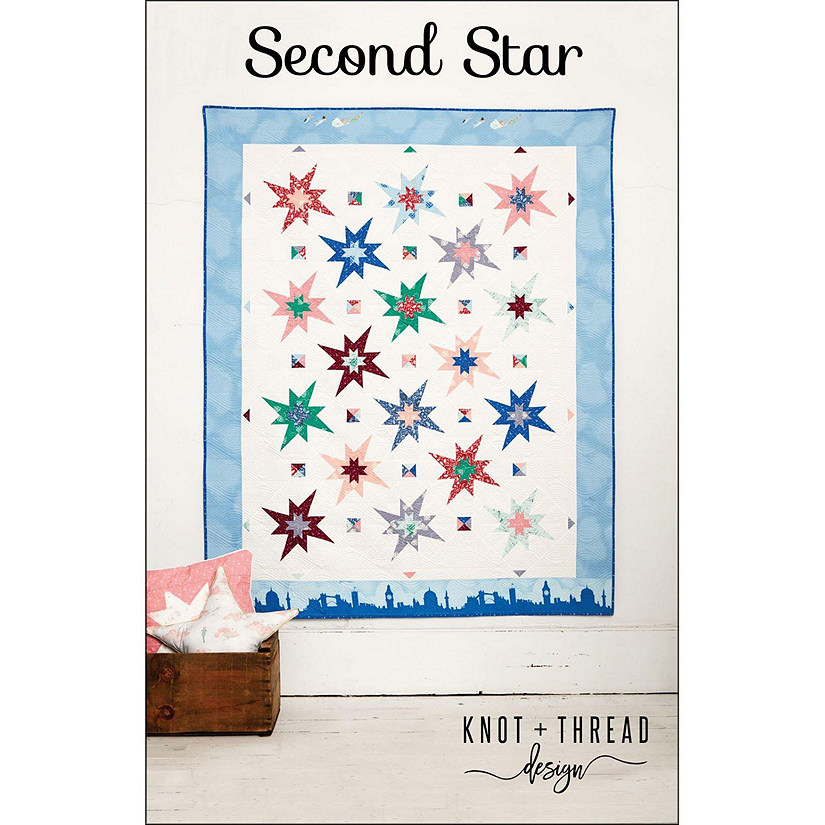 Second Star Quilt Pattern 2 Sizes by Knot and Tread Designs Image