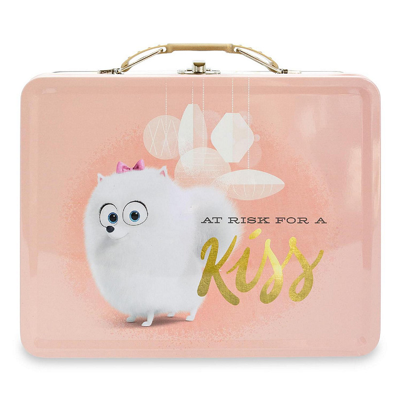 Secret Life of Pets Metal Tin Tote  At Risk For A Kiss Image