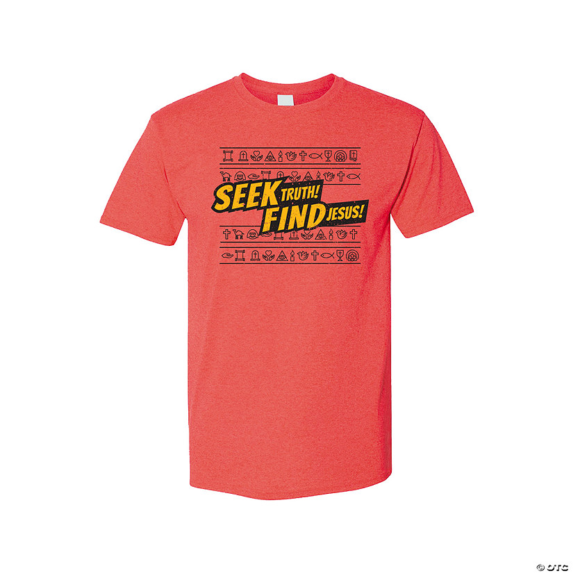 Seek Truth, Find Jesus Adult&#8217;s T-Shirt Image