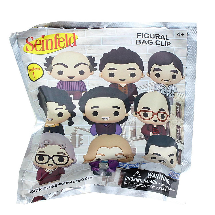 Seinfeld Series 1 Blind Bagged 3D Foam Figural Bag Clip  1 Random Image